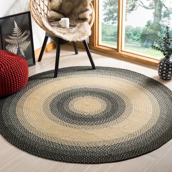 Safavieh Hand-woven Reversible Multicolor Braided Rug - 8' x 8' Round