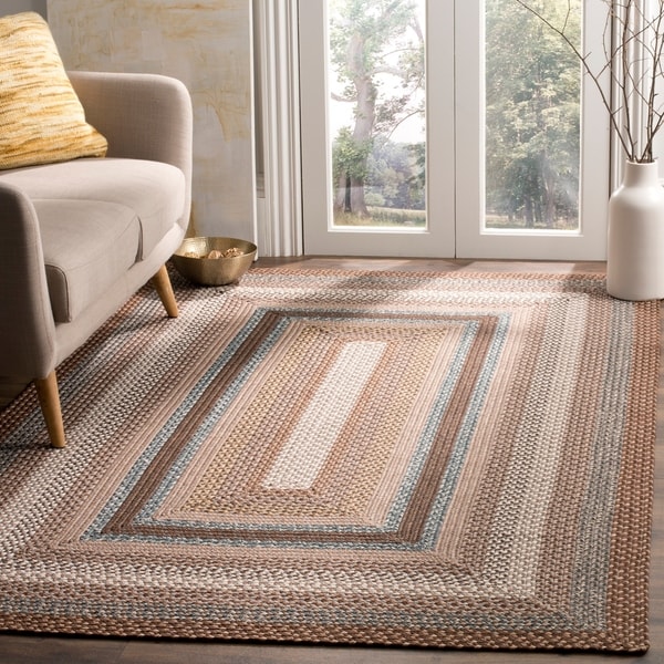Safavieh Hand-woven Country Living Reversible Brown Braided Rug - 8' x 10'