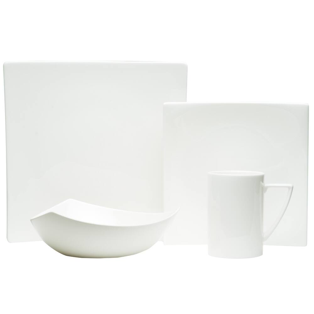 Red Vanilla Extreme White Salad Plate (Set of 4)