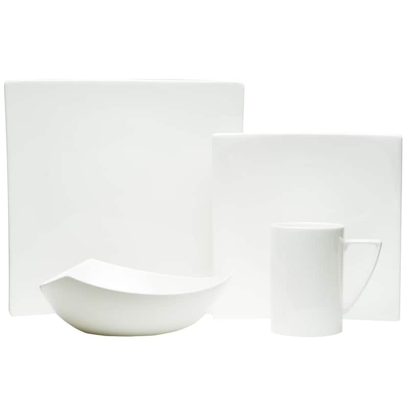 Red Vanilla Extreme White Salad Plate (Set of 4)