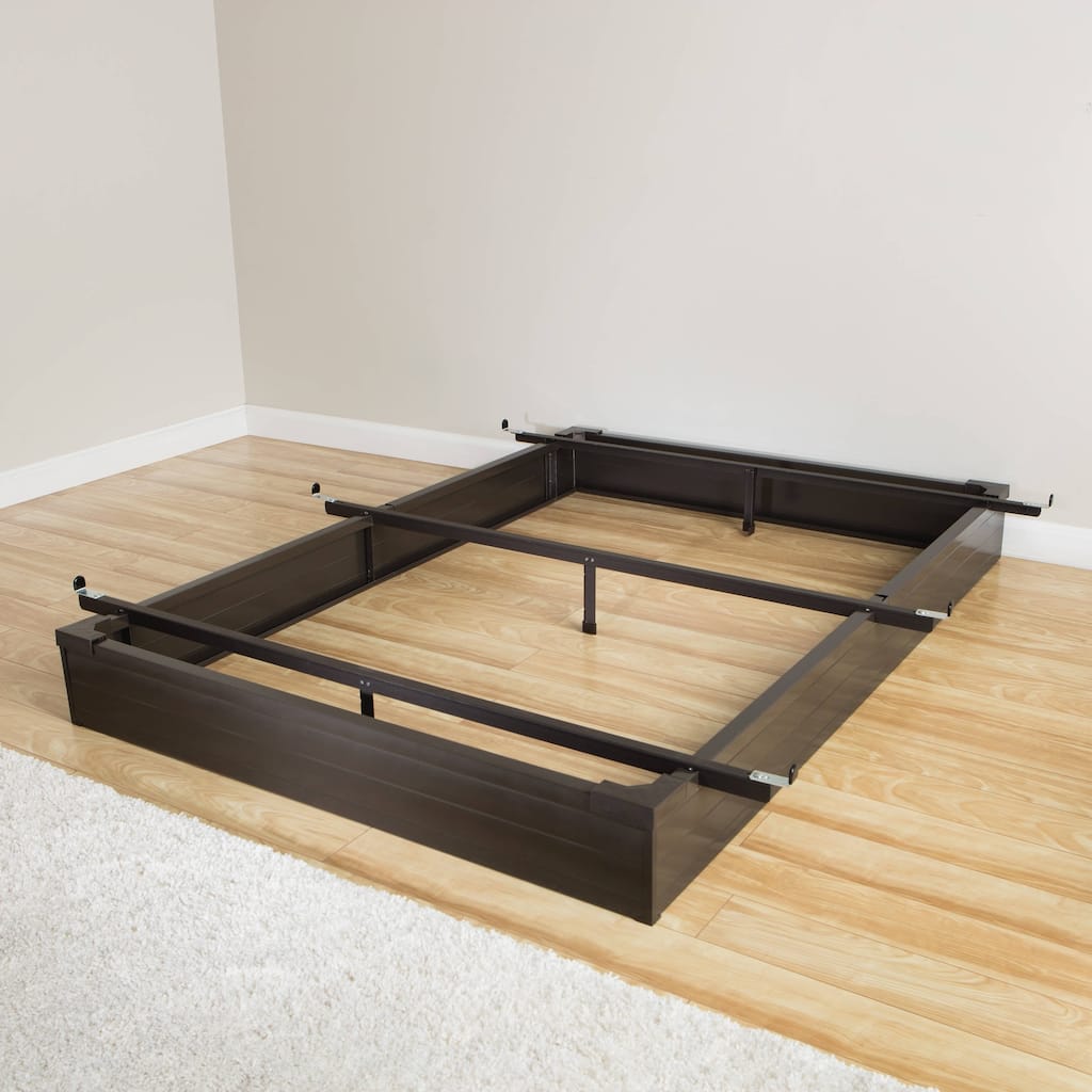 Rize Java Brown Metal Bed Base Full Size