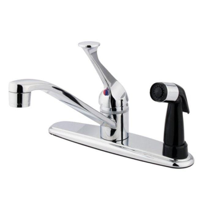 Chrome Basic Kitchen Faucet with Side Sprayer - Free Shipping Today ...