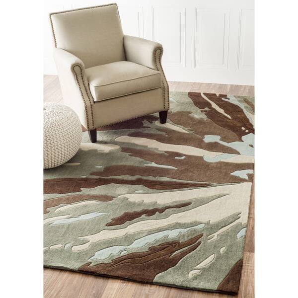 nuLOOM Handmade Norwegian Radiance Brown Rug 7'6 x 9'6 Overstock