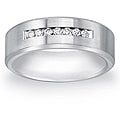 Cobalt Men's 1/5ct TDW Diamond Comfort Fit Band By Ever One (H-I, I2)