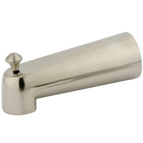 Satin Nickel 7-inch Zinc Tub Diverter Spout