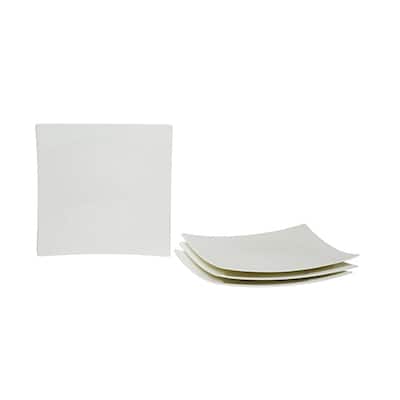 Extreme White Bread and Butter Plates (Set of 4 )