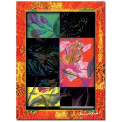 Miguel Paredes 'Flower Frame III' Canvas Art - Overstock - 5762859