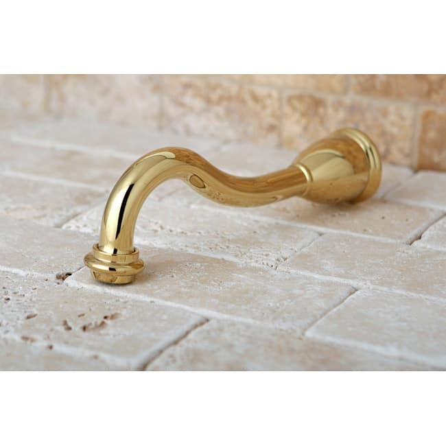 Kingston Brass Polished Brass Heritage 8-inch Solid Brass Tub Spout