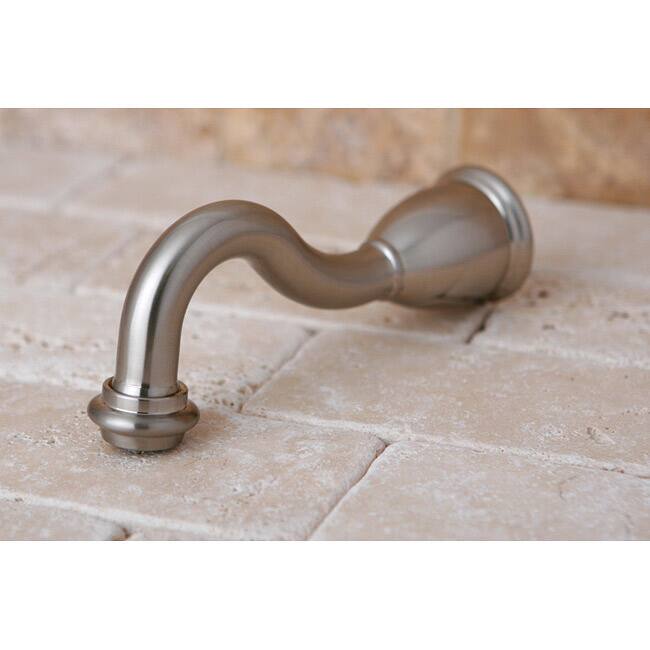Satin Nickel Heritage 8-inch Solid Brass Tub Spout