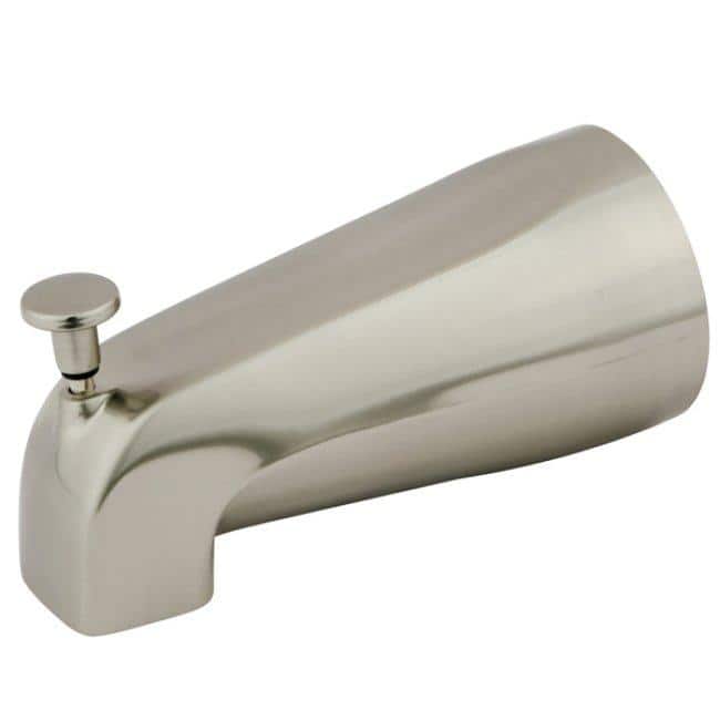 Kingston Brass Satin Nickel Wall Spout with Diverter