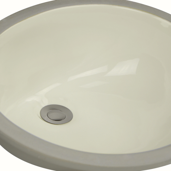 16 X 11-Inch White Rectangle Ceramic Undermount Vanity Sink | Highpoint