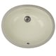 preview thumbnail 2 of 8, Highpoint Collection 15x12 Bisque Undermount Vanity Sink - 17" x 13.5" x 7.75"