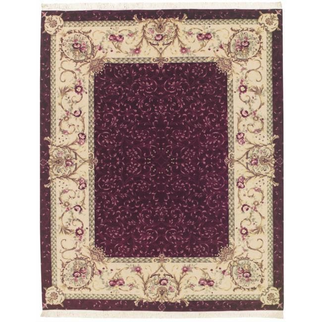 Nourison Hand knotted Red Legacy Rug (86 X 116)