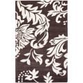 Safavieh Handmade Soho Brown/ Ivory New Zealand Wool Rug - 7'6 x 9'6