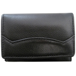 Shop Leatherbay Small Leather Black Keychain Wallet - Free Shipping On Orders Over $45 ...