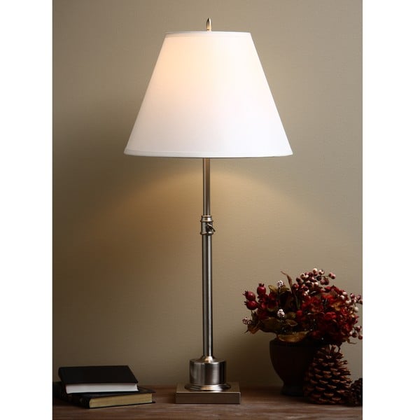 Brushed Nickel Small Library Table Lamp  ™ Shopping