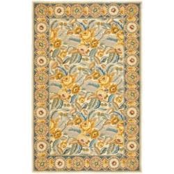 Hand hooked Chelsea Eden Multi/ Ivory Wool Rug (8'9 x 11'9) Safavieh 7x9   10x14 Rugs