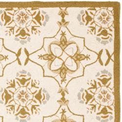 Hand hooked Chelsea Harmony Ivory Wool Rug (7'9 x 9'9) Safavieh 7x9   10x14 Rugs