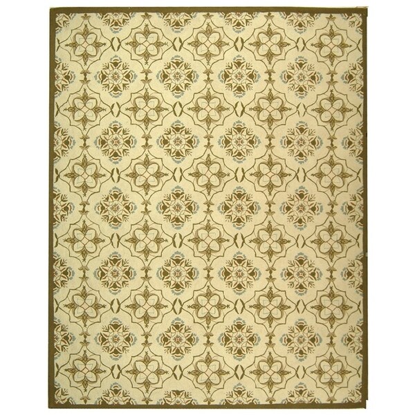 Safavieh Hand-hooked Chelsea Harmony Ivory Wool Rug - 7'-9" x 9'-9"