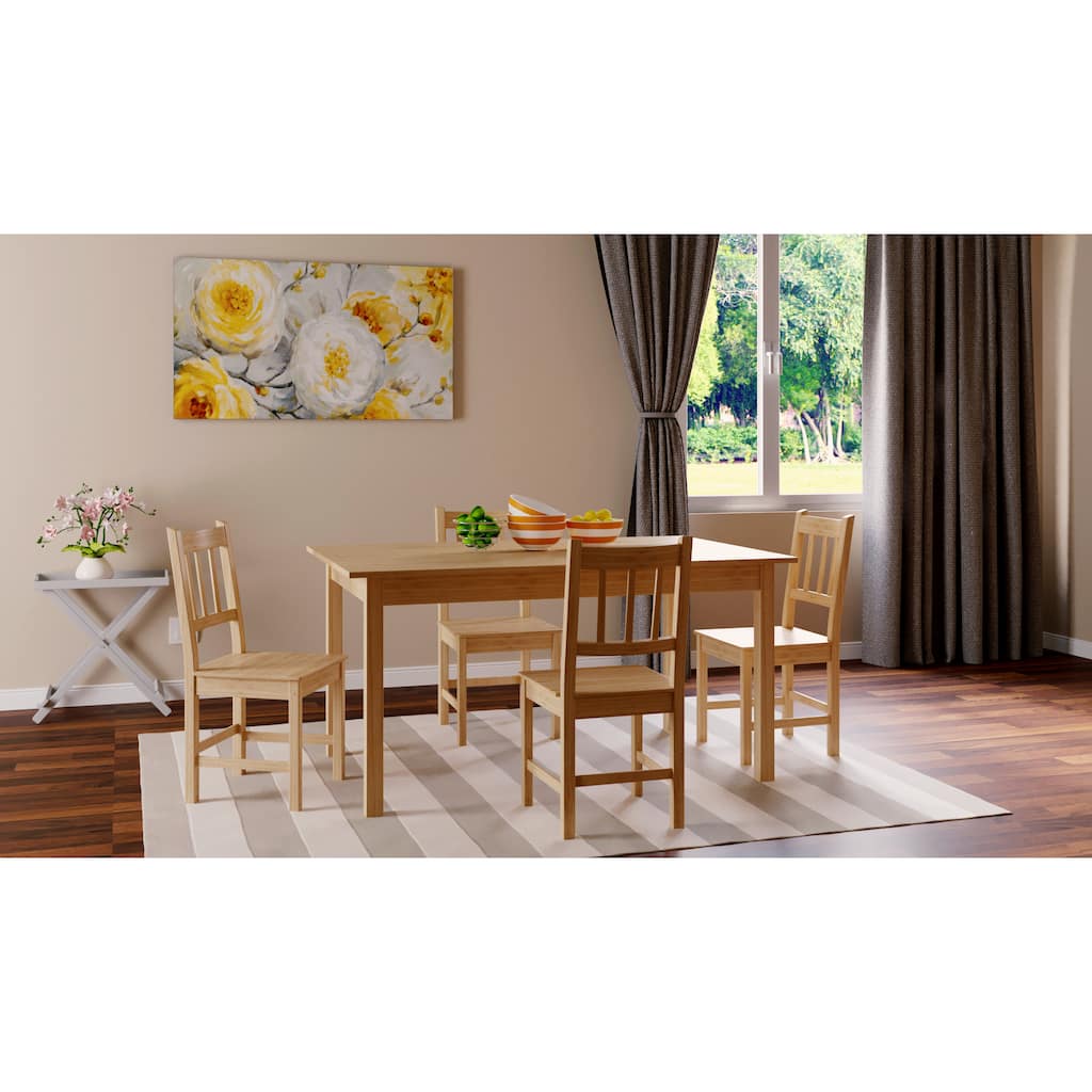 Simple Living Bamboo 5-piece Dining Set