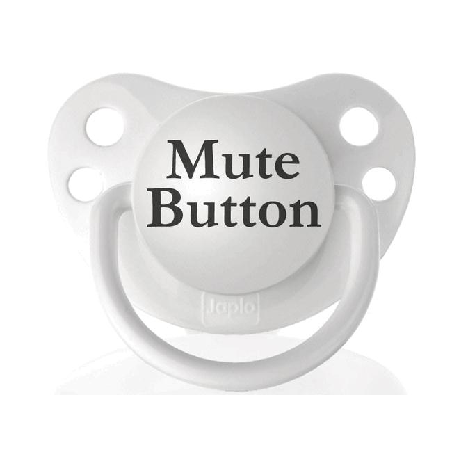 Personalized Pacifiers Mute Button Pacifier