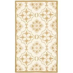 Hand hooked Chelsea Harmony Ivory Wool Rug (2'9 x 4'9) Safavieh 3x5   4x6 Rugs