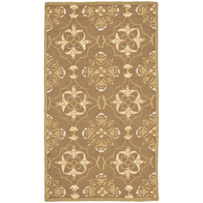 Safavieh Hand-hooked Chelsea Harmony Brown Wool Rug - 1'8 x 2'6