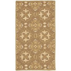 Hand hooked Chelsea Harmony Brown Wool Rug (1'8 x 2'6) Safavieh Accent Rugs