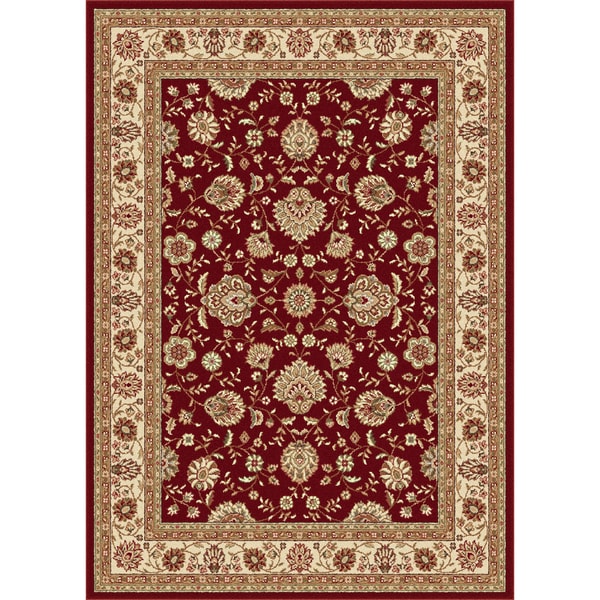 Red Abstract Rug (5' x 7') 5x8   6x9 Rugs