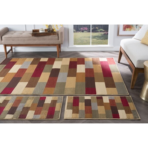 Alise Multi Collection Set Of 3 Area Rugs 1 8 X 5 2 Alise Multi Collection Set Of 3 Area Rugs 1 X27 8 X 5