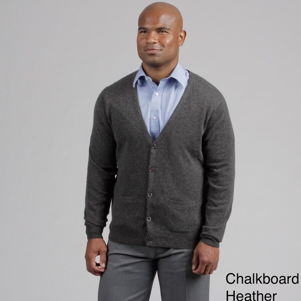 mens cashmere cardigan sweater
