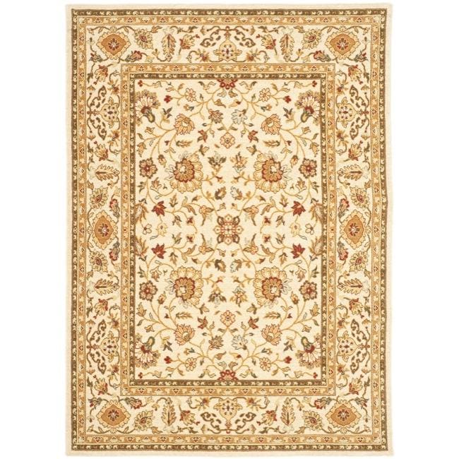 Handmade Majesty Ivory/ Ivory New Zealand Wool Rug (4 X 56)