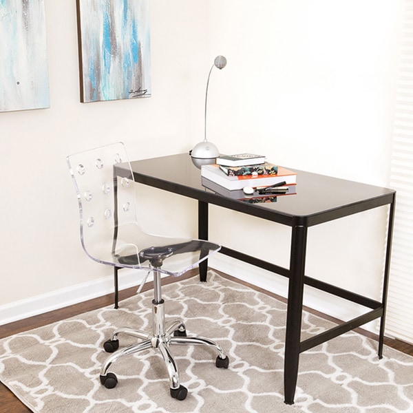 Shop LumiSource Modern Clear Acrylic Office Chair - Free Shipping Today