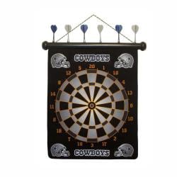 Officially Licensed Dallas Cowboys Magnetic Dartboard with Six Darts Football