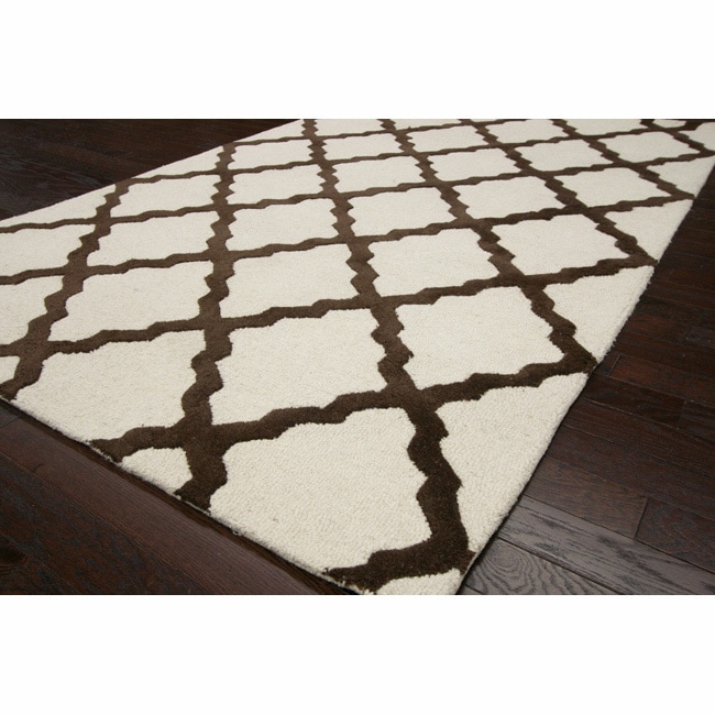 Nuloom Hand hooked Alexa Moroccan Trellis Wool Rug (36 X 56)