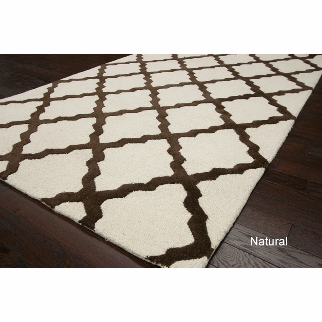 Nuloom Hand hooked Alexa Moroccan Trellis Wool Rug (5 X 8)