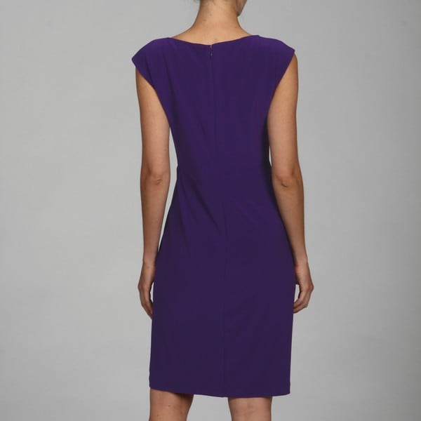 Jones New York Dress Rosette Matte Jersey Dress  