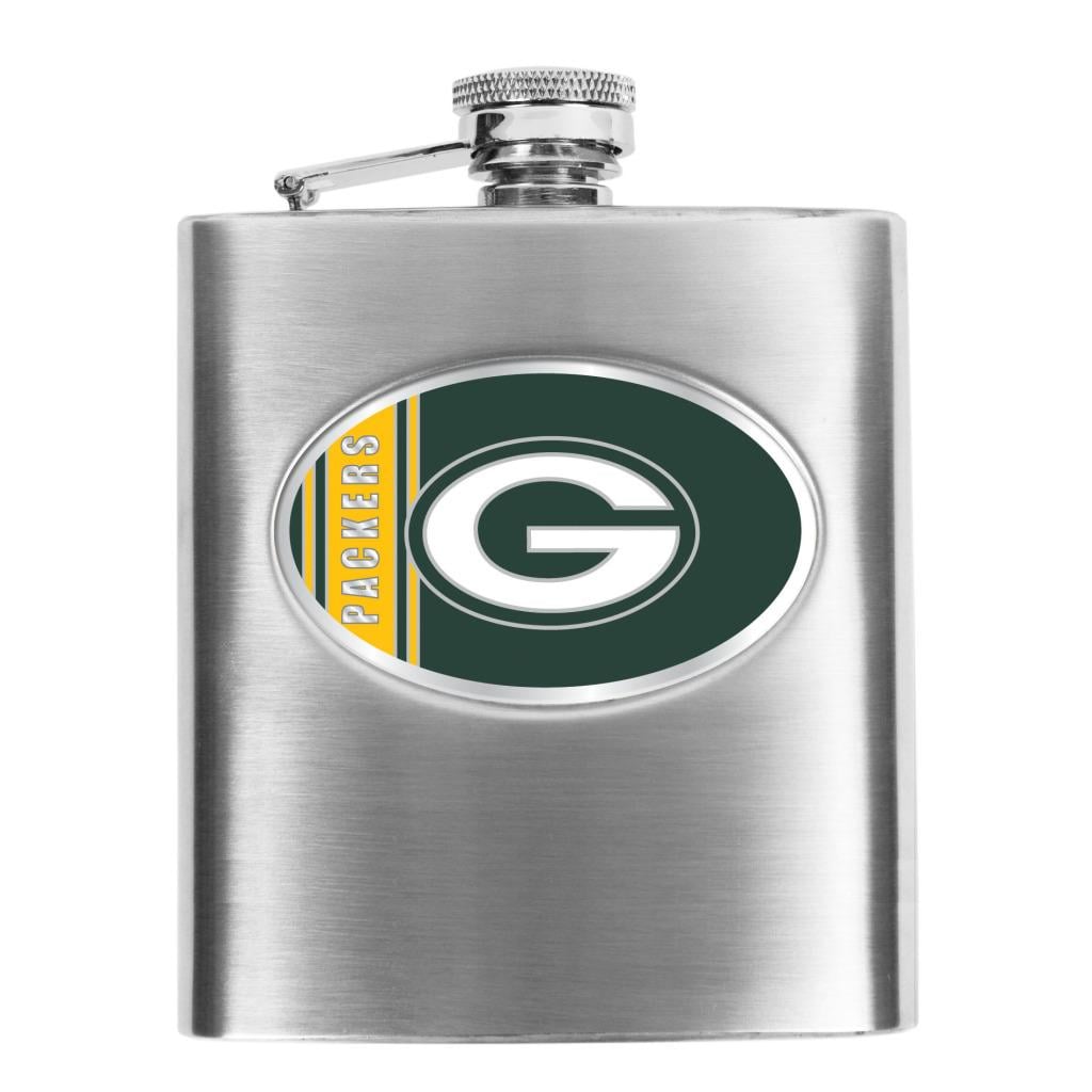 Simran Green Bay Packers 8-oz Stainless Steel Hip Flask