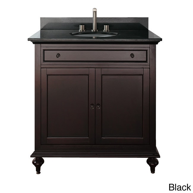 Avanity Merlot 24 inch Single Vanity In Espresso Finish With Sink And Top