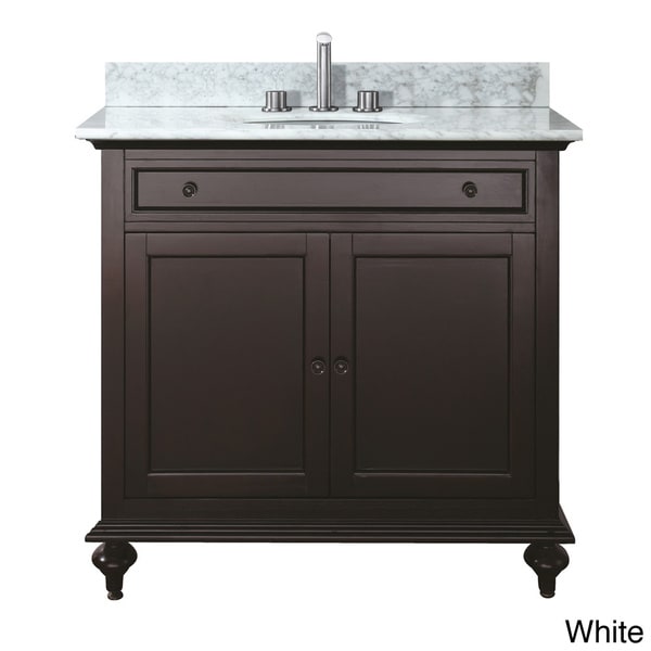 Avanity Merlot 24 inch Single Vanity in Espresso Finish with Sink and Top Bathroom Vanities