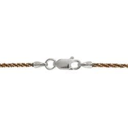 Mondevio Rose Gold over Sterling Silver 24 inch Diamond cut Chain Mondevio Gold Over Silver Necklaces