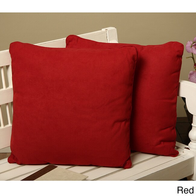 red pillows