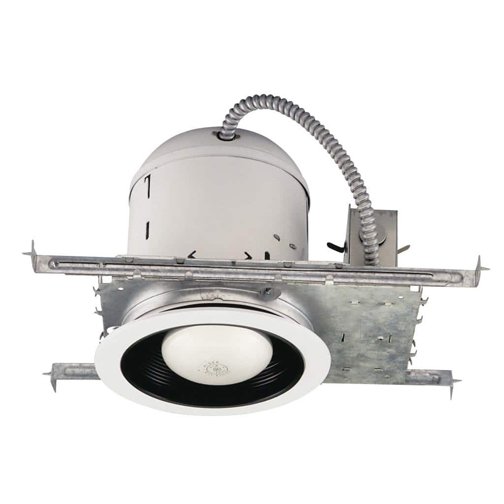 Aztec Lighting Recessed 1-light White/ Black Pendant