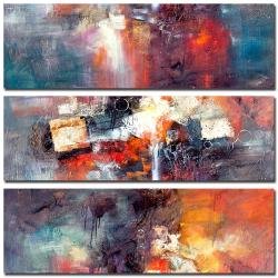 Rio 'Cube Abstract III' 3 piece Art Set Trademark Fine Art Canvas