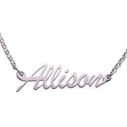 Sterling Silver Allison Script Name Necklace Sterling Silver Necklaces