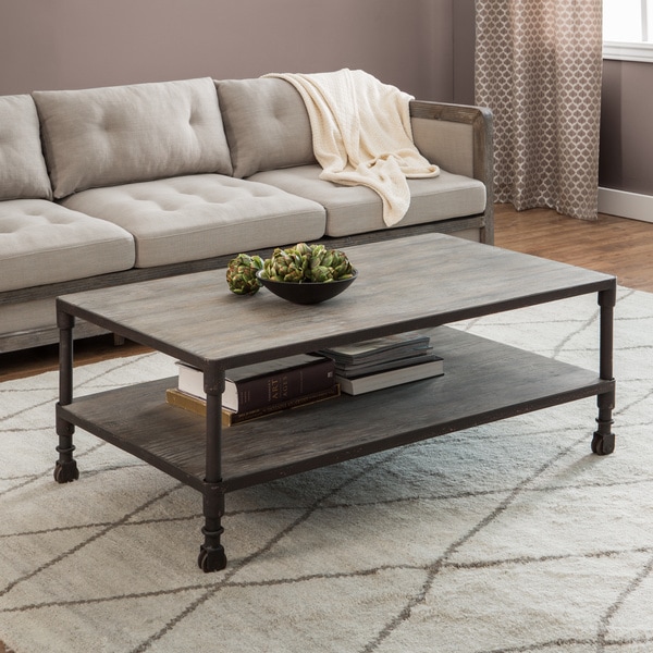 Renate Brown/Grey Coffee Table - 13506140 - Overstock.com Shopping ...