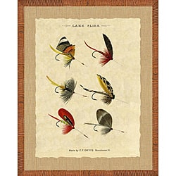 Trout Fishing Flies (II). Fine art print.