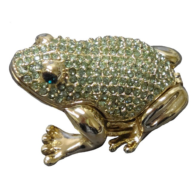 Cristiani Pave Crystal Frog Trinket Box - Free Shipping On Orders Over ...