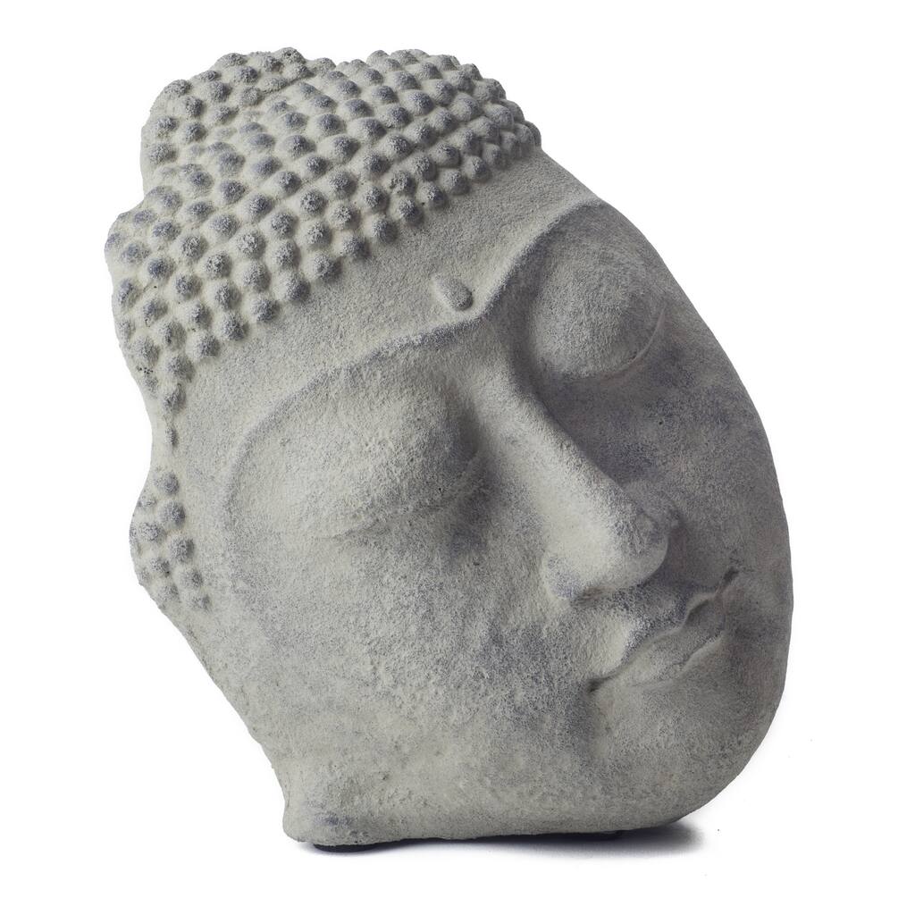 Handmade Standing Buddha Face Statue (Indonesia)