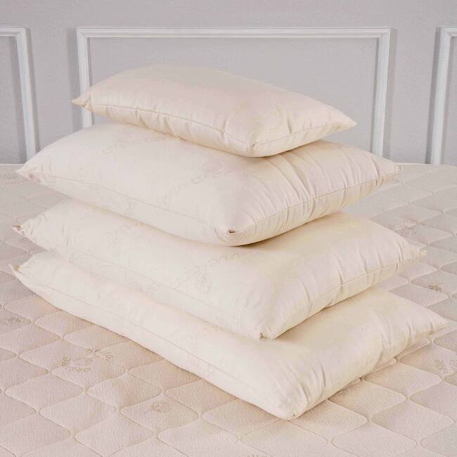Organic Eco-Valley Wool Filled Medium Firmness Pillow